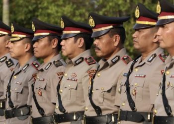 Kapolres Siak Pimpin Upacara Sertijab 1 Kasat dan 3 Kapolsek 