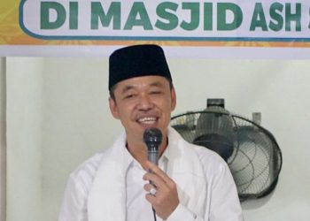 Bupati Rohil Ajak Masyarakat Dukung Program Pemda Saat Safari Ramadhan di Pekaitan 