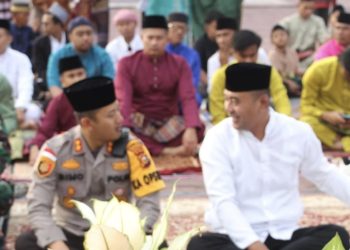 Polres Bengkalis Berikan Rasa Aman dan Nyaman ke Warga Saat Ibadah Sholat Eid