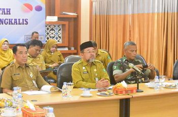 Bupati Bengkalis Ikuti Rakor Inflasi 2023