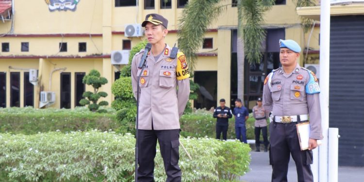 Peringati Hari May Day, Polres Rohil Gelar Apel Kesiap Siagaan