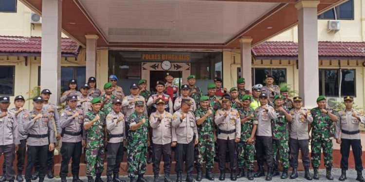 May Day, Sinergi TNI-POLRI Polres Bengkalis dan Kodim 0303 Gelar Patroli