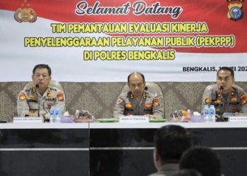 Tingkatkan Pelayanan, Tim Sosialisasi Polda Riau Cek Pelayanan di Polres Bengkalis 