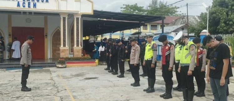 Perayaan Kenaikan Isa Almasih, Polres Langsa Gelar Pengamanan Ibadah di Gereja