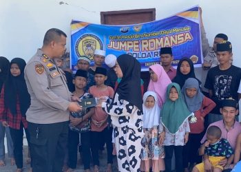 Kembali Jumpe Romansa Polda Riau Beri Santunan ke Panti Asuhan 