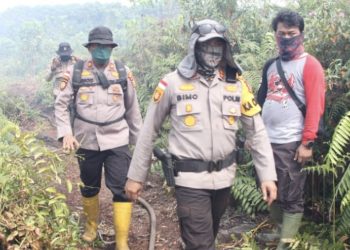 Kapolres Bengkalis Tak Pernah Berhenti Padamkan Karlahut 