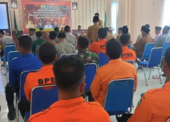 Kalaksa BPBD Bengkalis Hadiri Rakor Pencegahan Dan Penanggulangan Karhutla