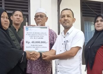 Pemko Langsa Melalui Baitul Mal Bantu Biaya Pemulangan Fajeri 