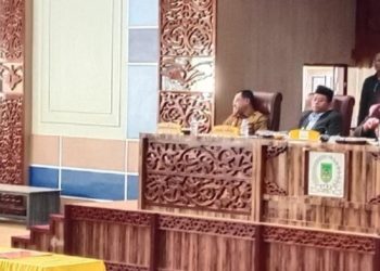 Ketua Pansus DPRD Rohil Amansyah Bacakan Rekomendasi LKPJ