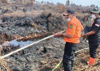 BPBD Bengkalis Koordinasi Dengan 2 Koleganya Atasi Karlahut di Perbatasan