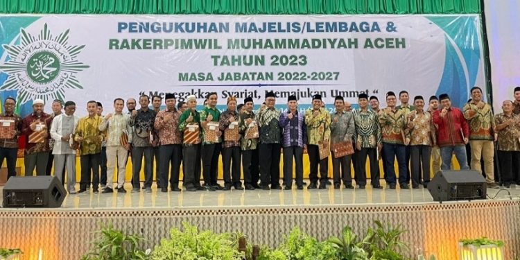 Majelis dan Lembaga PWM Aceh Periode 2022-2027 Dikukuhkan
