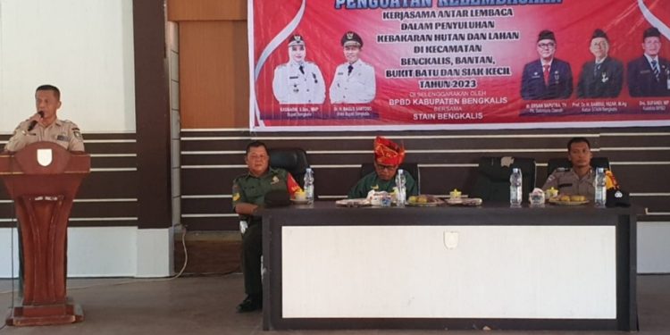 BPBD Bengkalis Edukasi Mahasiswa KKN Tentang Penanggulangan Karhutla