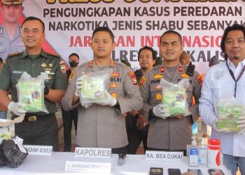 Polres Bengkalis Ungkap 5 Pelaku 4 Kg Sabu Dipelabuhan Roro