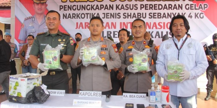 Polres Bengkalis Ungkap 5 Pelaku 4 Kg Sabu Dipelabuhan Roro
