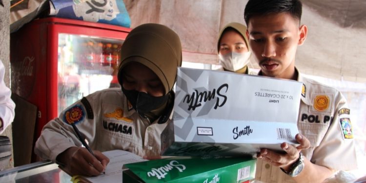 Bea Cukai DIY Sita 1333 Batang Rokok Tanpa Pita Cukai di Sleman