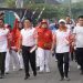 Peringati HUT RI ke 78 Pemkab Tubaba Gelar Senam dan Jalan Sehat