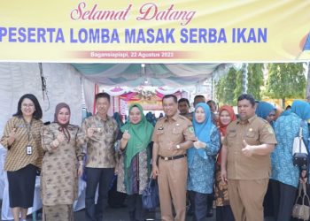 Bupati Rohil Buka Lomba Memasak Serba Ikan, Diikuti Seluruh TP Kecamatan