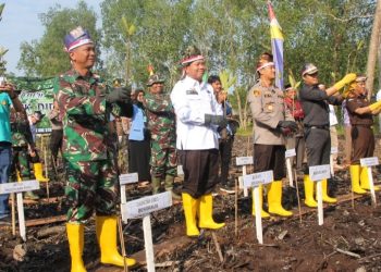 UMKM Presisi Expo Polres Bengkalis 2023, Forkopimda Tanam Mangrove dan Baksos
