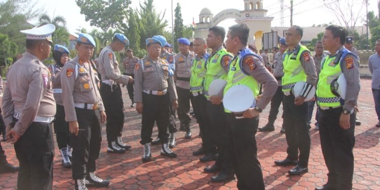 Propam Polda Riau Gelar Ops Gaktibplin Mako Polres Bengkalis