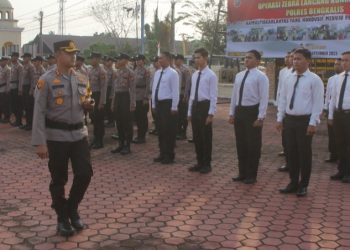 Polres Bengkalis Gelar Apel Ops Zebra Lancang Kuning Tahun 2023