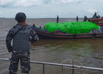 Ballpers 700 Koli Dari Malaysia Berhasil Diamankan Pangkalan TNI AL Dumai