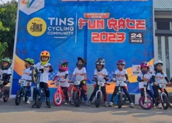 Tins Cycling Community PT Timah Tbk Gelar Balance Bike Fun Race 2023, Begini Keseruan Anak-Anak Balap Sepeda