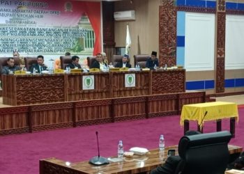 Hasil Rapat Perubahan KUA dan PPAS Saat Paripurna DPRD Rohil Dibacakan Amansyah