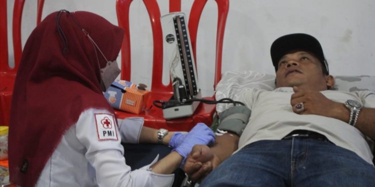 Polres Bengkalis Gelar Donor Darah Peringatan HUT Humas ke 72