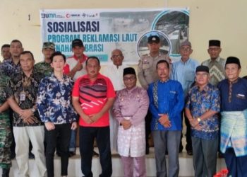 Kurangi Abrasi, PT Timah Tbk Sosialisasikan Rencana Pemasangan Penahan Abrasi ke Warga