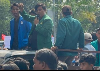 BEM Se Riau Gelar Aksi Demo Didepan Kantor DPRD, Tuntut Konflik Agraria 