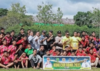 Ketum Koni Rohil Buka Turnamen Sepak Bola U-18 KONI Cup 2023