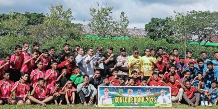 Ketum Koni Rohil Buka Turnamen Sepak Bola U-18 KONI Cup 2023