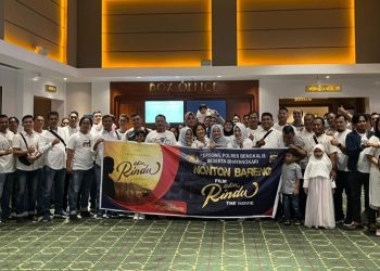 Perkuat Hubungan Anggota, Polres Bengkalis Gelar Nobar Film Aku Rindu