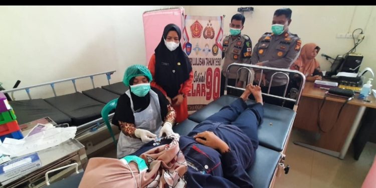Polres Bengkalis Gelar Bhakti Kesehatan Dalam Pengabdian ke 33 AKABRI ke 90