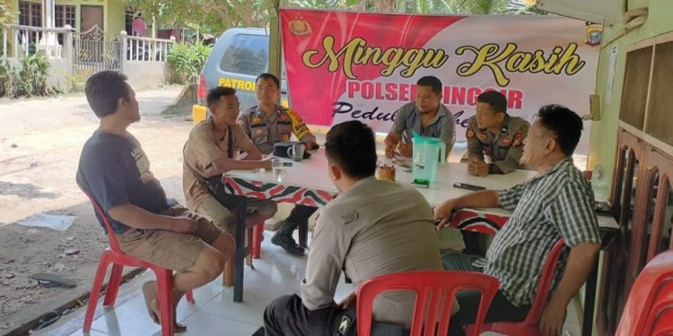 Polres Bengkalis Gelar Minggu Kasih Dengan Masyarakat Polsek Pinggir
