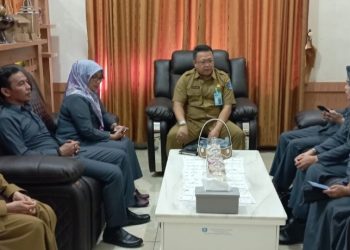 Tim Monev Komisi Informasi Babel Kunjungi Disperindag Provinsi Kepulauan Bangka Belitung