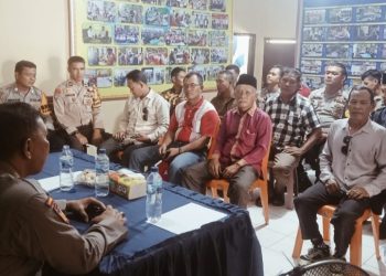 Ciptakan Pemilu Damai, Satgas Preemtif OMBLK Polres Bengkalis Gelar Sosialisasi 