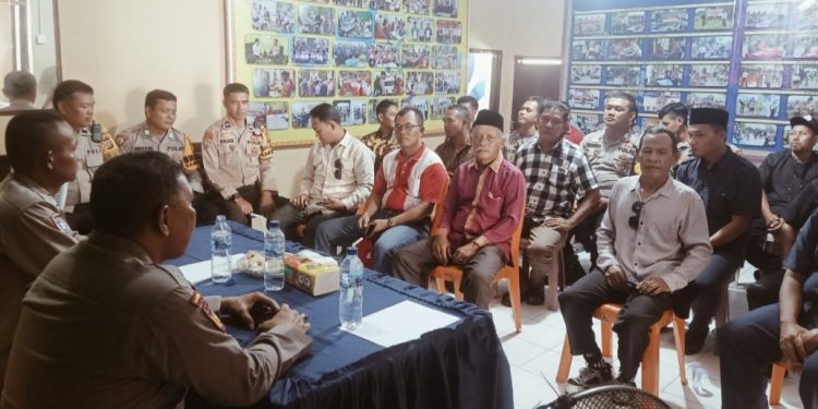 Ciptakan Pemilu Damai, Satgas Preemtif OMBLK Polres Bengkalis Gelar Sosialisasi 