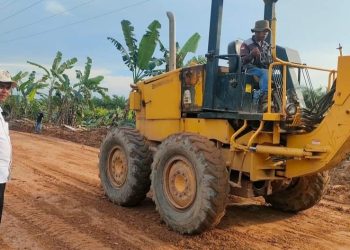 Koordinasi Bupati, PT Jatim Bantu Pemkab Rohil Perbaiki Jalan Lintas Kubu 