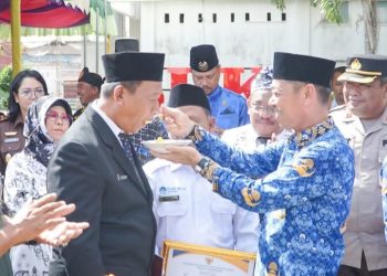 Upacara HUT KORPRI ke-52 Tahun 2023, Bupati Rohil Jadi Pembina