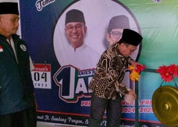 Ketua DPD PKS Bengkalis Resmikan Posko Sobat AMIN 