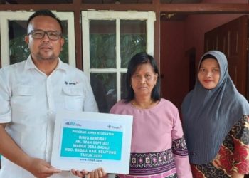 PT Timah Tbk Bantu Biaya Pengobatan Dua Warga Pulau Belitung
