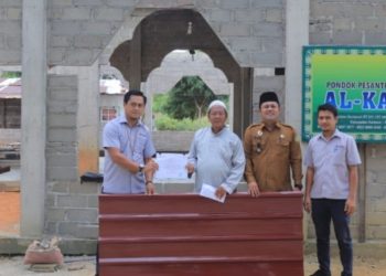 Langkah Cepat: PT Timah Tbk Bantu Percepat Pembangunan Musala, Santri dan Masyarakat Gemuruh Antusias