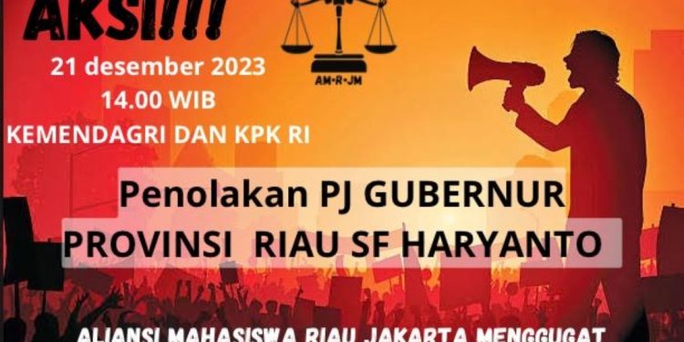 AMRJM Gelar Aksi Demontrasi di Kemendagri dan KPK Terkait Penolakan Pj Gubri 