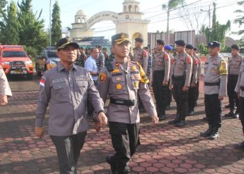 Polres Bengkalis Gelar Apel Ops Lilin LK 2023 Bersama Forkopimda 
