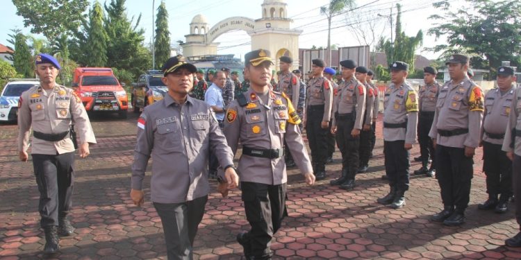 Polres Bengkalis Gelar Apel Ops Lilin LK 2023 Bersama Forkopimda 