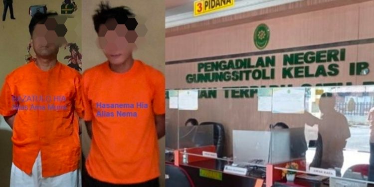 PN Gunung Sitoli Vonis 3 Tahun Penjara 3 Bandit Yang Meresahkan Warga