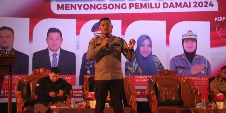 Seminar Kebangsaan Menyongsong Pemilu Damai Tahun 2024 Kapolres Bengkalis Siap Berikan Keamanan