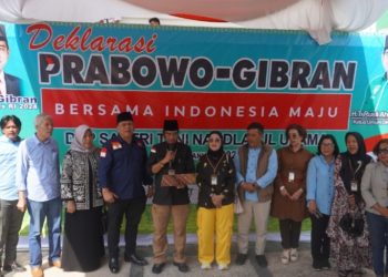 Ketum DPP dan DPW Santri Tani NU se Indonesia Deklarasi Dukungan Prabowo-Gibran