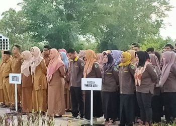 Sekda Rohil Dorong Kepatuhan PNS Dalam Apel Pagi Serta Urusan Pertanggungjawaban 